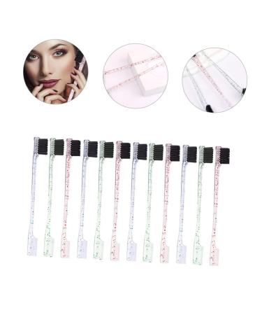 FRCOLOR 24 Pcs Double Ended Eyebrow Brush Set - Eyelash Comb & Spoolie for Flawless Makeup | Portable Resin Hair Brush for Eliminating Mascara Clumps - Buy Online on GoSupps.com