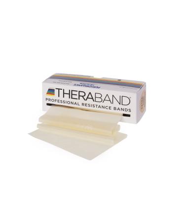 Theraband original fitness band |Resistance band for strength training and losing weight at home or in the Gym |5.5m roller goods perfect for professionals needs beige
