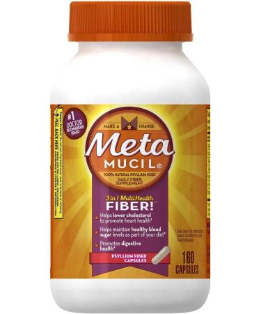 Metmcl Capsules 160ct Size 160ct Metamucil Fiber Supplement Unflavored 1 Count (Pack of 160)