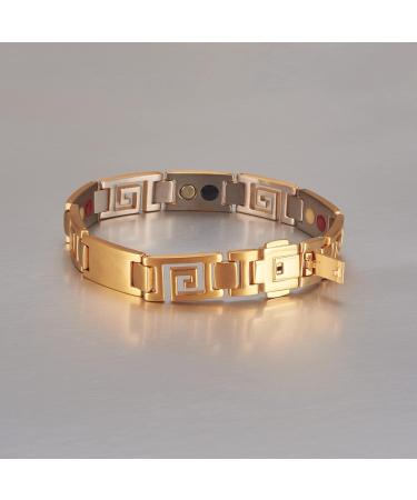 EnerMagiX Titanium Magnetic Bracelet for Men & Women - Stainless Steel Magnetic Bracelets for Father's Day Gift - Buy Online on GoSupps.com