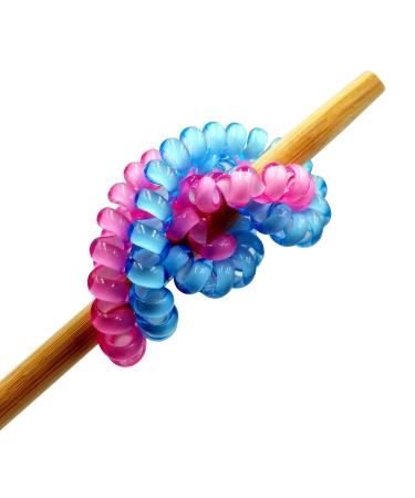 Candy Color 12 Piece Spiral Hair Ties | Small Multicolor Hair Coils | No Crease Coil Elastics for Women and Girls - Buy Online on GoSupps.com