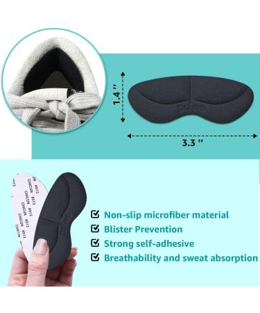 Dr.Foot Heel Cushion Inserts & Metatarsal Pads - Pain Relief for Heel & Ball of Foot, Prevent Blisters & Heel Pain - Black - Buy Online on GoSupps.com