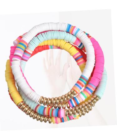 VALICLUD 5pcs Clay Bracelet Fashion Jewelry Decorative Hand Chain Delicate Pendant Womens Bracelet Colorful Embellishment Bracelet Colorful Wristbands Polymer Clay Bracelets Miss Dressing - Buy Online on GoSupps.com