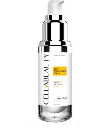 Deep Rejuvenating Serum - Skin Firming Cream For All Skin Types - Cruelty Free Plant Based Skin Care - 30 ml (1.7oz)