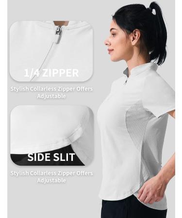 Hiverlay Women's Quick Dry UPF 50+ Workout Shirt - Medium White - Buy Online on GoSupps.com