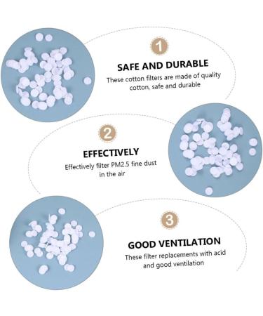 POPETPOP 2 Round Filter Cotton Beauty Products Face White - Buy Online on GoSupps.com