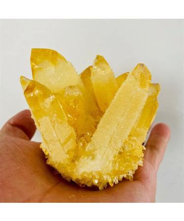 Natural Crystal Rough Natural Yellow Ghost Ghost Quartz Crystal Cluster Rock Beautiful Natural Crystal Stone QINTINYIN (Color : 400-450g) - Buy Online on GoSupps.com