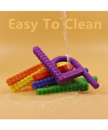 Sensory Silicone Chewing Tools for ADHD Teething & Autism | Chewing Tubes for Nail Biting & Speech Therapy - Green & Blue - Buy Online on GoSupps.com