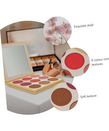 WOONEKY 1pc 9 Loose Powder Makeup Palette 9 Blush Shade Matte Powder Blush Press Powder Makeup Face Blushe - Buy Online on GoSupps.com
