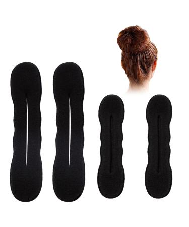 MMDOCO 4 pieces hair hairstyles set bun Maker buns hair bun maker bun maker magic hair hair knot maker hair styling donut rolls curlers for wedding sponge clips hair needle - Buy Online on GoSupps.com