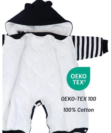 Vine Baby Thicken Snowsuit Romper | Fall/Winter Infant Jumpsuit Outfit - 6 Months - Buy Online on GoSupps.com