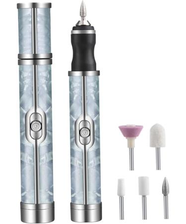 Electric Nail File with 5 Replaceable Head 20000rpm 4 Speeds 500mAh Micro USB Portable Low Noise Manicure Pedicure Polishing Grinding Peeling Nail Drill for Fingernail Toenail - Buy Online on GoSupps.com