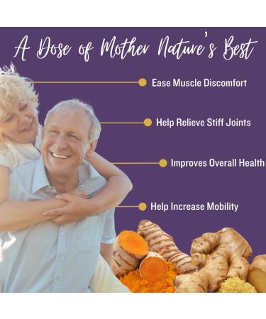 Nature s Relief | Turmeric Supplement to Improve Body Muscle & Joint Aches | Pure Turmeric Curcumin Supplement Organic Boswellia & Ginger | Ease Discomfort & Increase Mobility | Non-GMO 30 Servings Pain Relief - Buy Online on GoSupps.com
