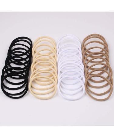 Buy Xima 40-Piece Black DIY Nylon Frontal Ligaments Hair Bands for Baby Girls - Soft Elastic Hair Accessories - Buy Online on GoSupps.com