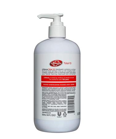 Lifebuoy Total 10 Hand Wash 16.9 FL OZ - Pack of 2 | Antibacterial Formula - Buy Online on GoSupps.com
