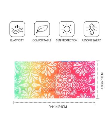 Boho Elastic Headbands for Women & Girls - Pack of 3 (Type 3) | Fashey Wide Head Wraps - Buy Online on GoSupps.com