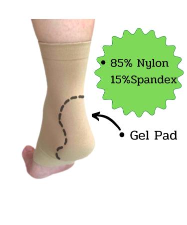 Achilles Tendon Heel Socks Sleeve | Compression Ankle Brace for Pain Relief | Plantar Fasciitis & Joint Support | Men & Women - Buy Online on GoSupps.com