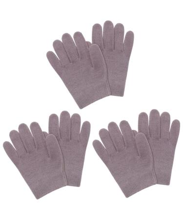 3 Pairs Night Moisturizing Gloves Dry Hands Cosmetic Gloves Dry Hand Gloves moisturizing Gloves Overnight Womens glives Cracked Hands Repair Cream Sleeping Gloves Portable spa Miss