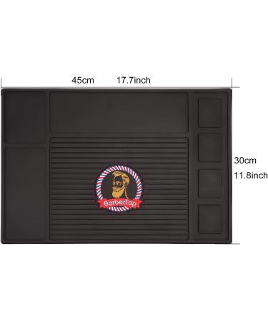 Barber Tools Organizer Mat | Flexible Anti-Slip Magnetic Pad for Clippers | Black Magnet Strip Station Pad for Hairstylist - Buy Online on GoSupps.com
