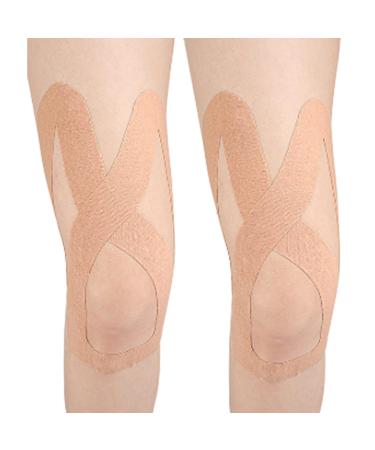 Kinesiology Tape for Knees Precut | Pre-Cut Kinetic Tape for Knee Sports Tape for Knee Pre Cut Kinesiology Tape Strips Sports Tape Kinesiology Breathable Traceless for Swimming