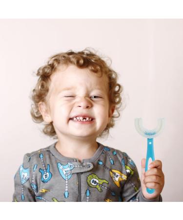 Buy Oudqfcj 2PCs Childrens Toothbrush | 360 Food-Grade Silicone Brush Head | Optimal Oral Care for Kids - Buy Online on GoSupps.com