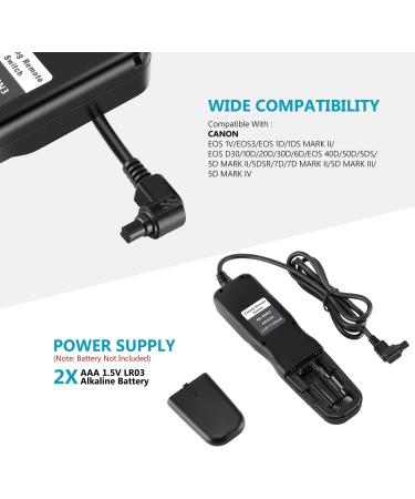 Neewer Timer Remote for Canon 50D 40D 30D 20D 10D 5D 1Ds Mark III 1D Mark III II N II 1V EOS 3 D2000 - Buy Online on GoSupps.com