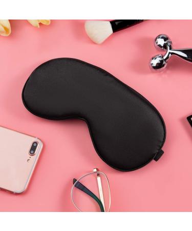 Buy Audamp Silk Sleep Mask - Adjustable Night Eye Mask for Comfortable Rest | Ultra-Soft Skin-Friendly Black - Buy Online on GoSupps.com
