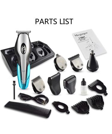 JewelryWe 11-in-1 Men's Shaver & Trimmer Grooming Kit - Waterproof Cordless Beard & Nose Hair Groomer - Buy Online on GoSupps.com