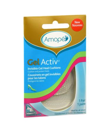 Amope Gelactiv Invisible Gel Heel Cushions 1 Pair