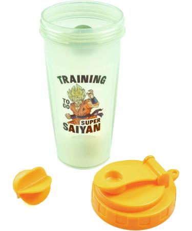 Dragon Ball Z Super Saiyan Goku 20oz Protein Shaker Bottle - Buy Online on GoSupps.com