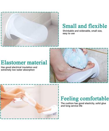 TOPINCN Shower Foot Rest for Shaving Legs - Plastic Suction Cup Shaving Pedestal | Bathroom Shaving Leg Aid for Home & Hotel Use - Buy Online on GoSupps.com