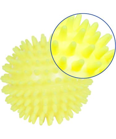 Sport-Tec Hedgehog Ball Massage - Soft Reflexology Self-Massage Ball (8 cm Neon Yellow) for Stress Relief & Relaxation - Buy Online on GoSupps.com