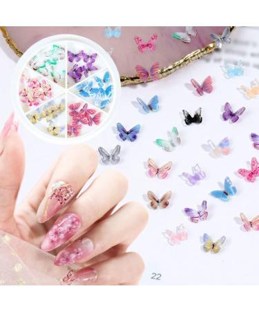 Nail Art Decorations 3D Colorful DIY Resin Jewelry Nail Art Rhinestones Decoration Nail Ornaments Diy Manicure Accessories 30PCS Style1 nail art decorations - Buy Online on GoSupps.com