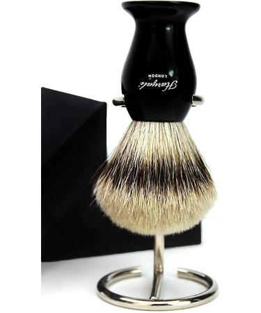 Premium Silver Tip Badger Hair Shaving Brush & Stand | Perfect Men's Gift for Father's Day - Buy Online on GoSupps.com