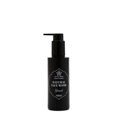 Art of Vedas Natural Charcoal Face Wash - 150ML Hydrating and Therapeutic with Rose Oil - Effective for Dark Spots Pigmentation and Anti-Ageing - Ayurvedic Skincare for Radiant Skin