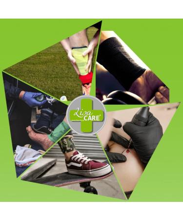 Lisacare Neon Green Wound Pavement Band - 2 Rolls 5cm Wide Elastic & Air-Permeable Medical Device - Buy Online on GoSupps.com