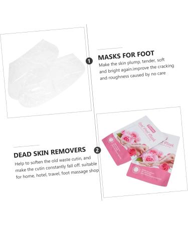 Healeved 10 Pairs Footsticker Foot Mask Feet Skin Peeling Masks Cracked Heel Socks Feet Calluses Remover Foot Callus Removers Foot Callus Masks Foot Peel Masks Accessories Abs White Nourish - Buy Online on GoSupps.com