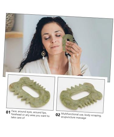 Didiseaon Natural Jade Scraping Tablet Tool - Facial Massage Board for Radiant Skin | 1Pc Jade Massager - Buy Online on GoSupps.com