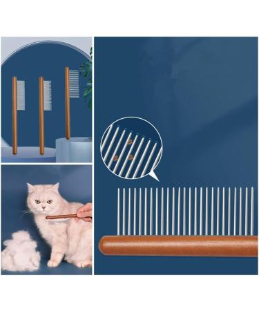 Cat Brush 3 Pcs Solid Wood Pet Comb Grooming Tool Dog Flea Comb Pet Combs Suitable for Cats Dogs Rabbits and Other Pets Grooming Long Hair Hair Cleaning and Flea Cleaning - Buy Online on GoSupps.com