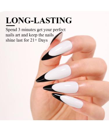 Imtiti Gel Nail Polish Liner 8 ml French Black Gel Nail Polish Liner Classic Black Gel Tip Liner for Nail Painting Soak Off UV LED Nail Liner Gel for Nail Salon Manicure Swirl Nail Design black nail polish liner - Buy Online on GoSupps.com