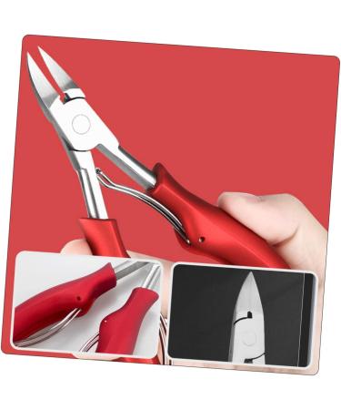 DRESSOOS 1pc Nail Clippers Fingernail Clipper Needle Nose Pliers Jewelry Making Pliers Nail Implements Nail Salon Nail Care Kit Nail Tool Toenail Red Ingrown Nails Manicure Stainless Steel - Buy Online on GoSupps.com