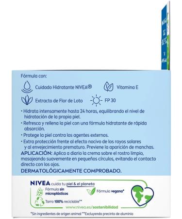 Beiersdorf NIVEA Refreshing day cream FP30 1 x 50 ml face cream with vitamin E refreshing cream for normal and combination skin with sun protection - Buy Online on GoSupps.com