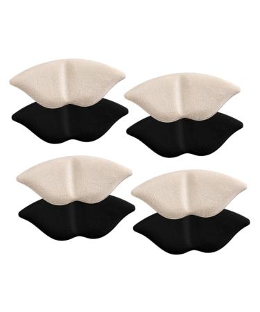 LIFKOME 4 Pairs High Heels Half Pad Heel Grips for Shoes Heel Cushion Inserts Back Heel Liner Pad Shoe Pads for Women Shoes Heel Liners Sports Foam Supplies Women's Assorted Color 9.9X4.3CM