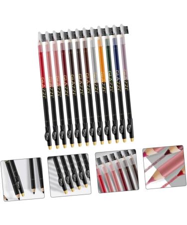 Beavorty Lip Liner Pencil Natural Eyebrow Pencil 12pcs Lip Liner Eyeliner Cosmetology Kit Eyebrow Pen Black Eyeliner Pen Lip Shaper Eyeliner Pencil Brow Pencil Lip Pencil - Buy Online on GoSupps.com