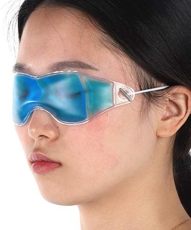 Reusable Ice Cooling Gel Eye Mask for Puffy Eyes | Summer Stress Relief & Travel Comfort - Buy Online on GoSupps.com