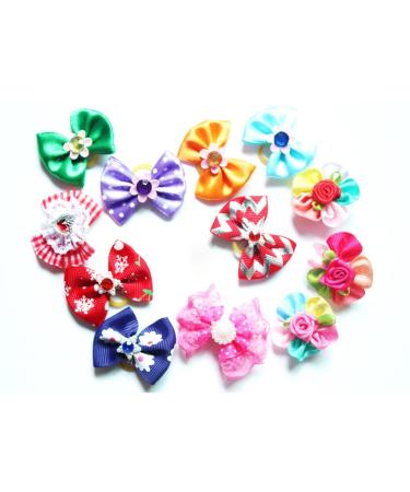 Zxupoi 20-Piece Dog Hair Accessories - Loops & Rubber Bands for Long-Haired Dogs & Cats | Random Colors - Buy Online on GoSupps.com