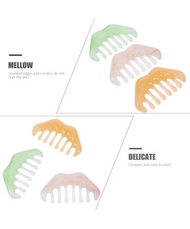 Frcolor 9-Piece Massage Comb Set | Household Wiper & Hair Gua Sha for Men | Valentine's Day Gift | Jade & Wooden Hair Comb Massager - Buy Online on GoSupps.com
