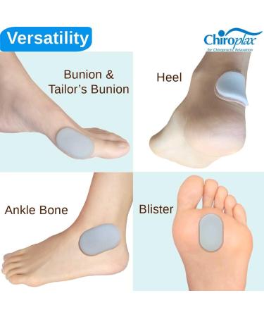 Chiroplax Bunion Cushions - 48 Count Pack for Hallux Valgus & Tailor's Bunionette Relief - Buy Online on GoSupps.com