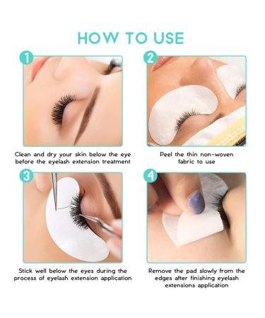 RZJZGZ Under Eye Gel Pads - 200Pairs | Lint Free Eyelash Extension & Makeup Gel Patches - Buy Online on GoSupps.com