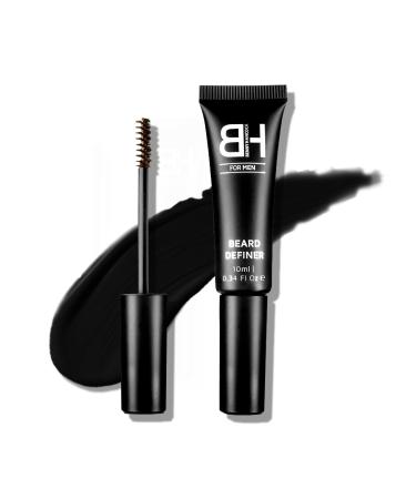 Benny Hancock Beard Colour Filler for Men - 1-Day Washout Beard Filler | Easy Application Shaping Brush for a Thick Well-Groomed Beard & Eyebrows | Vegan & Cruelty-Free Makeup (Black)